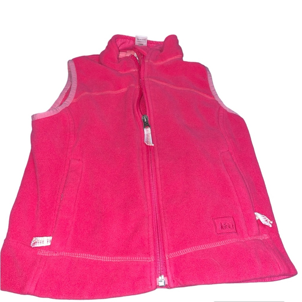 REI pink girls vest XS 6/7